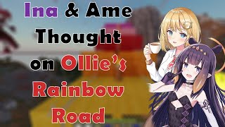 Ina and Ame thought on Ollie's Rainbow bridge in HoloEN Server