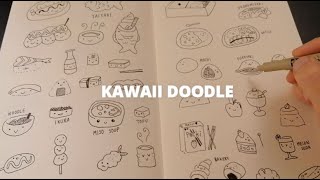 30+ kawaii japanese food doodle ideas! | how to draw cute food doodles for your bullet journal