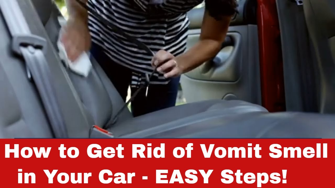 How to remove vomit from car seat