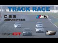 Track race 37  350gt vs isf vs c63 amg vs m3