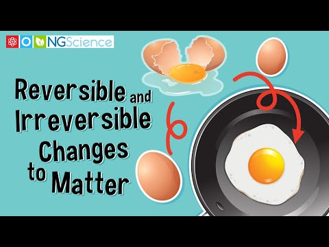 Reversible and Irreversible Changes to Matter