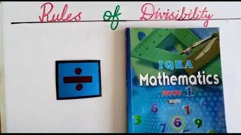 PVI MATHS LESSON # 54 (PART 1)  DATED: 20/07/2020 TOPIC: RULES OF DIVISIBILITY BY 3 , 5 & 10.