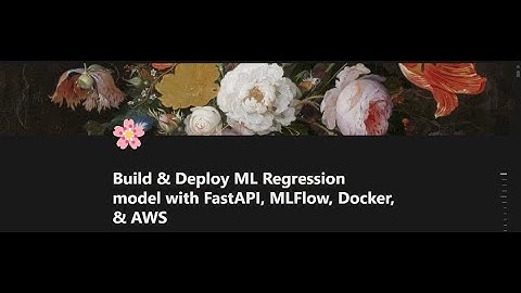 Complete End-to-End building and deploying ML Regression model with FastAPI, MLFlow, Docker, & AWS!🔥