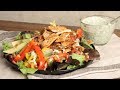 Chicken Fajita Salad with Creamy Cilantro Dressing | Ep. 1280