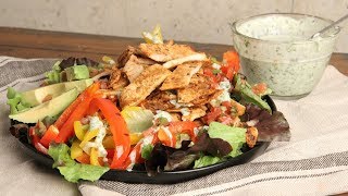 Chicken Fajita Salad with Creamy Cilantro Dressing | Ep. 1280