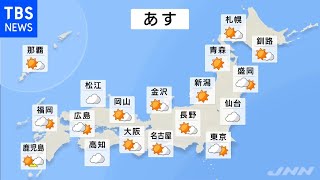 【9月26日 夕方 気象情報】明日の天気