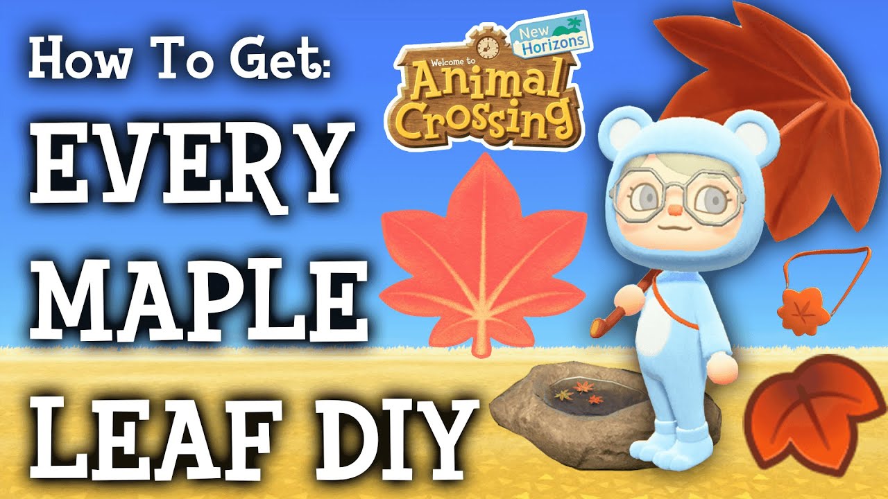 HOW to get Maple Leaves EASY  Animal Crossing New Horizons 