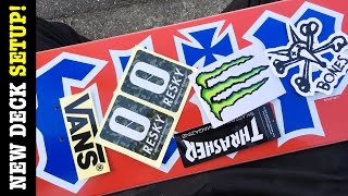 スケボーセットアップ!! New deck set up!