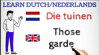 NT2 USEFUL DUTCH PHRASES,NEDERLANDS LEREN