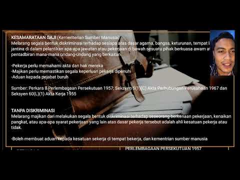 diskriminasi dalam pekerjaan ( CWS 40703)