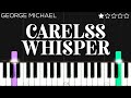 George michael  careless whisper  easy piano tutorial