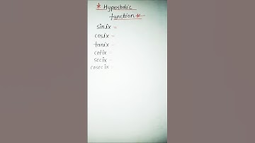hyperbolic function #ytshorts #maths #shortfacts