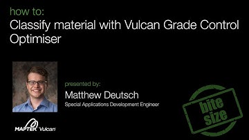 Vulcan Bite Size - How to: Classify material with Vulcan Grade Control Optimiser