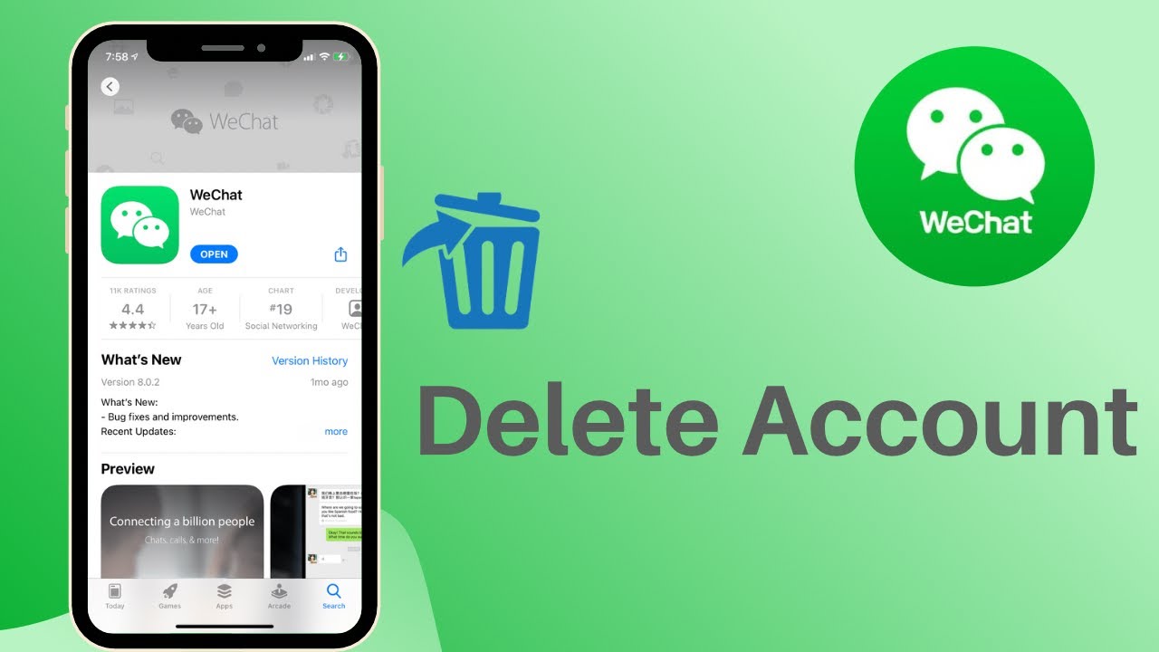 How to Delete WeChat Account Permanently 2021 YouTube