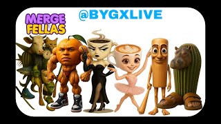 MERGE FELLAS SAHUR BRAINROT 2 LIVE GAMEPLAY. New Update. Part 2 #robloxedit #roblox #mergefellas