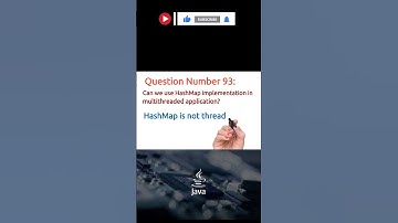 93  Can we use hashmap implementation in multithreded applications? #javainterviewquestions #java