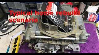 Probably the most typical home rebuild scenario for a List 1850 Holley 4 barrell carburettor.