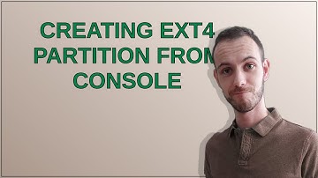 Creating ext4 partition from console