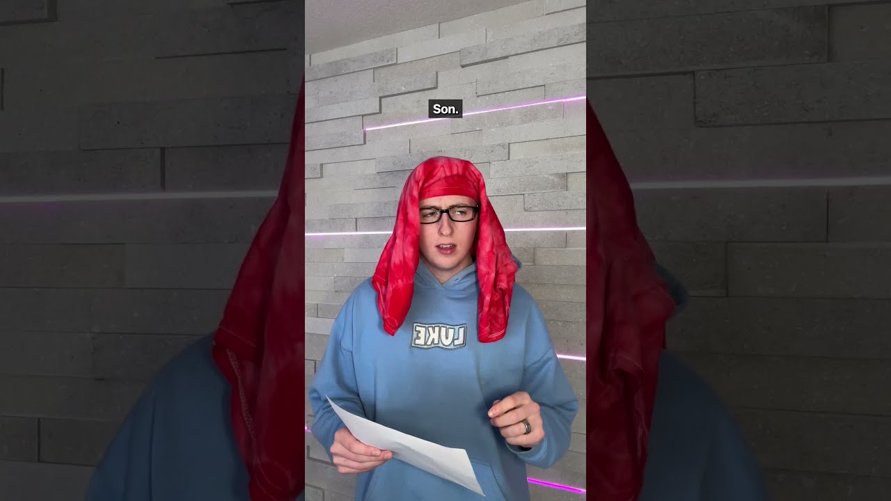 Son Shows Parents His Math Test Shorts