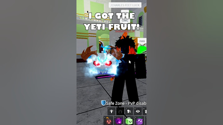 I GOT THE YETI FRUIT... IN Roblox Blox Fruits
