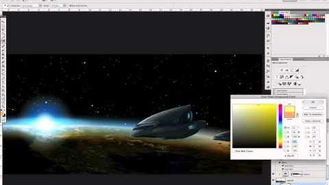 The Cosmos: Create a Green Planet, a Setting Sun, and a Space Ship in Photoshop (Part 6)