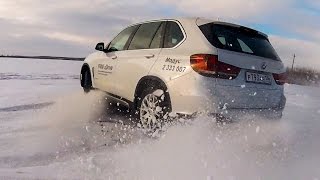 BMW X5 F15 2015 по снегу и льду тест-драйв. (БМВ Х5 дизель 249 сил)