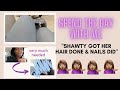 Adventures with Ama| SPEND THE DAY WITH ME: SELF CARE DAY (HAIR &amp; NAILS) &amp; TRYING A NEW RESTAURANT