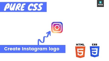 create instagram logo using css | instagram logo design #PWOS