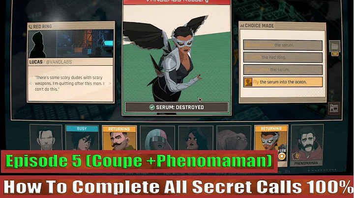 Dispatch Episode 5 How To Complete All Secret Calls 100% (Coupe + Phenomaman)