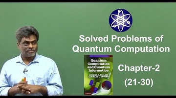 Solutions of Quantum Computation chapter 2  (22 to 30)