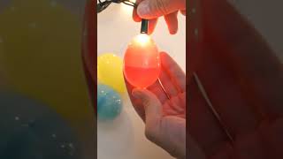 Create your own Easter string lights with plastic eggs #easteregg #easterdecor