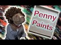 Penny teaches me how to paint