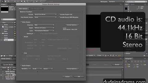 How to export video in After Effects: Adobe After Effects Tutorial CS3, CS4