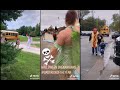 Embarrassing your kids at the bus stop/school | TikTok Parents