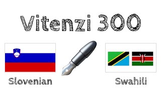 Vitenzi 300 + Kusoma na kusikiliza: - Kislovenia + Kiswahili