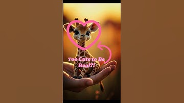 You Won’t Believe This Baby Giraffe Is AI-Generated! 🦒✨ Adorable & Unreal! #shorts  #AICreatures