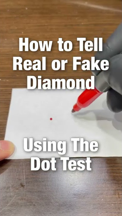 💎 REAL or FAKE Diamond Test (Dot Test) #shorts