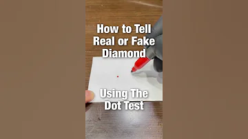 💎 REAL or FAKE Diamond Test (Dot Test) #shorts