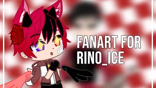 Fanart For ∙Rino_ICE∙ || Gacha Club || SpeedPaint/Fanart || #FanartRinoContest ||