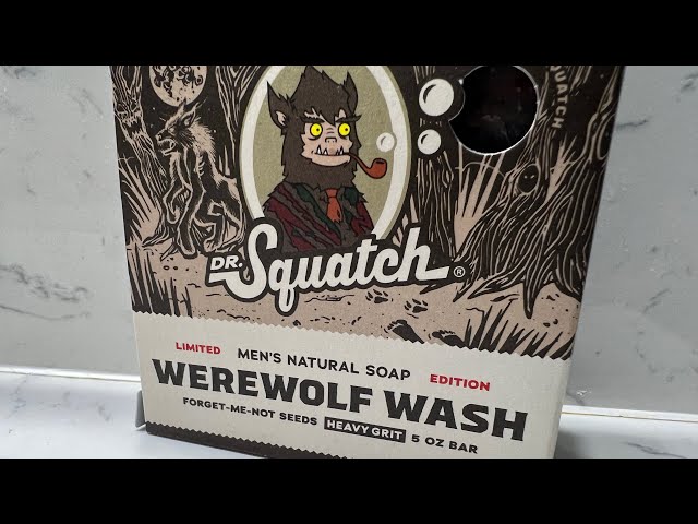 Dr. Squatch All Natural Bar Soap for Men Limited Edition, Werewolf Wash