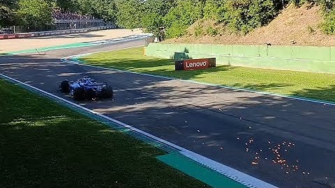 how fast formula 1 looks like in real life. acque minerali imola full speed 2025 williams rb