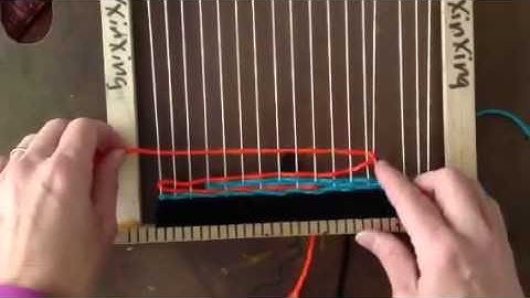 Weaving: How to create an icicle look in tapestry weaving (5th grade)