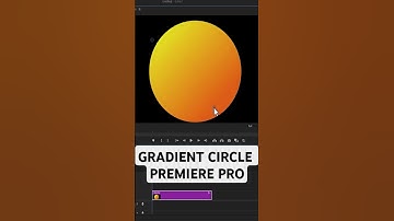 How To Create Gradient Circle In Premiere Pro