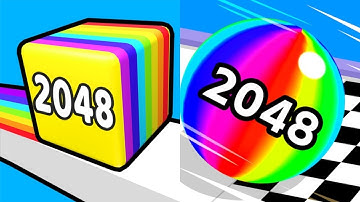 2048 | Ball Run 2048 vs Happy Cubes 2048 #cutiepie22yt