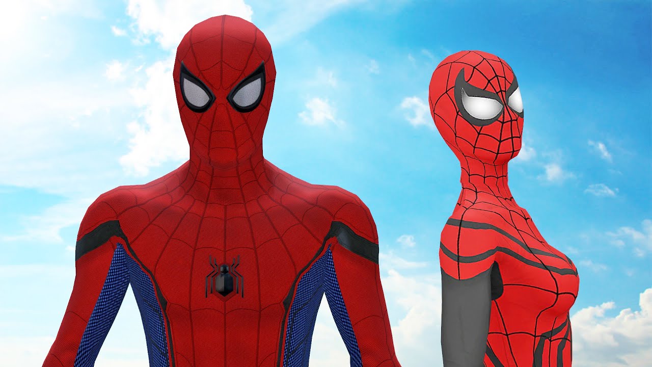Spiderman vs SpiderWoman - The Battle of Love | Fazz160 Cartoon ...