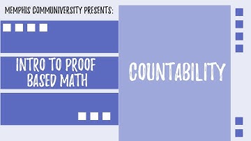 An Intro to Proof Based Math: Countability