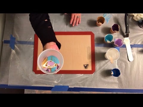 Colorful Acrylic Pour Skins For Jewelry Making/Fluid Art/Silicon Mat - YouTube