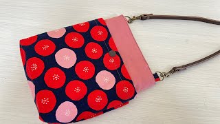 ハンドメイドショルダーバッグ☆はなはなはちページです♪ How to make a cute, easy-to-use mini shoulder bag with soft