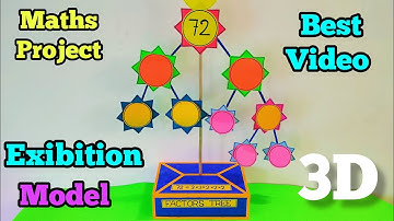 Maths working model #factors tree#maths project #maths model#maths Exibition model #maths 👍