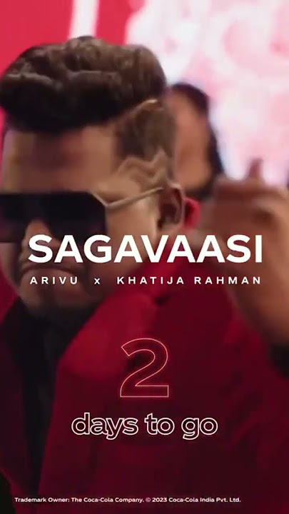 The wait is almost over! Get ready to be mesmerized by Arivu and Khatija in ‘Sagavaasi’ 🎤🎵